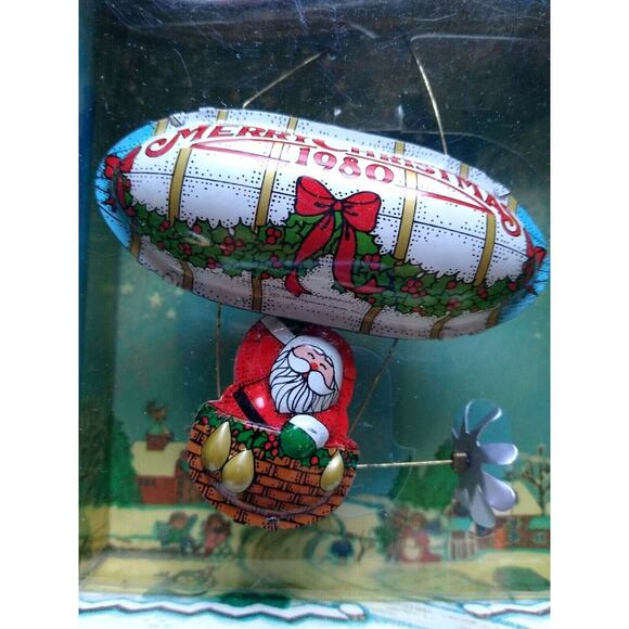 Santa Claus Hallmark Christmas Ornament Vintage 1980 Santa's Flight Tree Trimmer - Picture 7 of 7